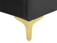 Bett mit Lattenrost Samtstoff LIMOUX 160 x 200 cm Schwarz_867227