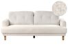 3 Seater Boucle Sofa White TUVE_927359