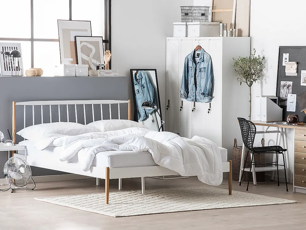 Bed Metal MAURS 180 x 200 cm (EU Super King) White_1178071