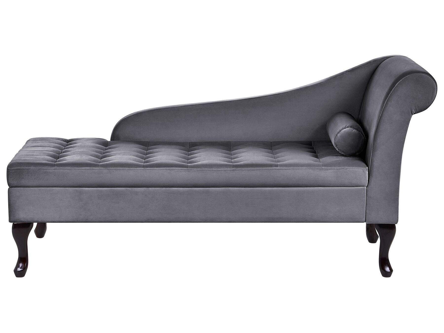 Chaise longue contenitore velluto grigio destra PESSAC_881891