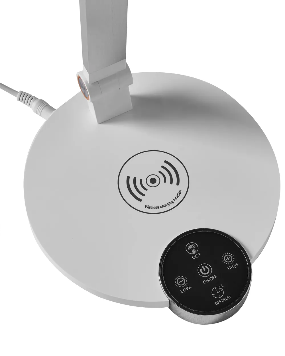 Lampada da scrivania a LED, dimmerabile, USB e wireless, 100-240V, 50HZ Lampada da scrivania a LED, dimmerabile, USB e wireless, 100-240V, 50HZ