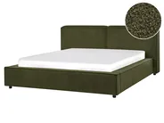Waterbed Boucle LINARDS 160 x 200 cm (EU King Size) Dark Green_980530