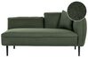 Chaise longue destra bouclé verde scuro CHEVANNES_858667