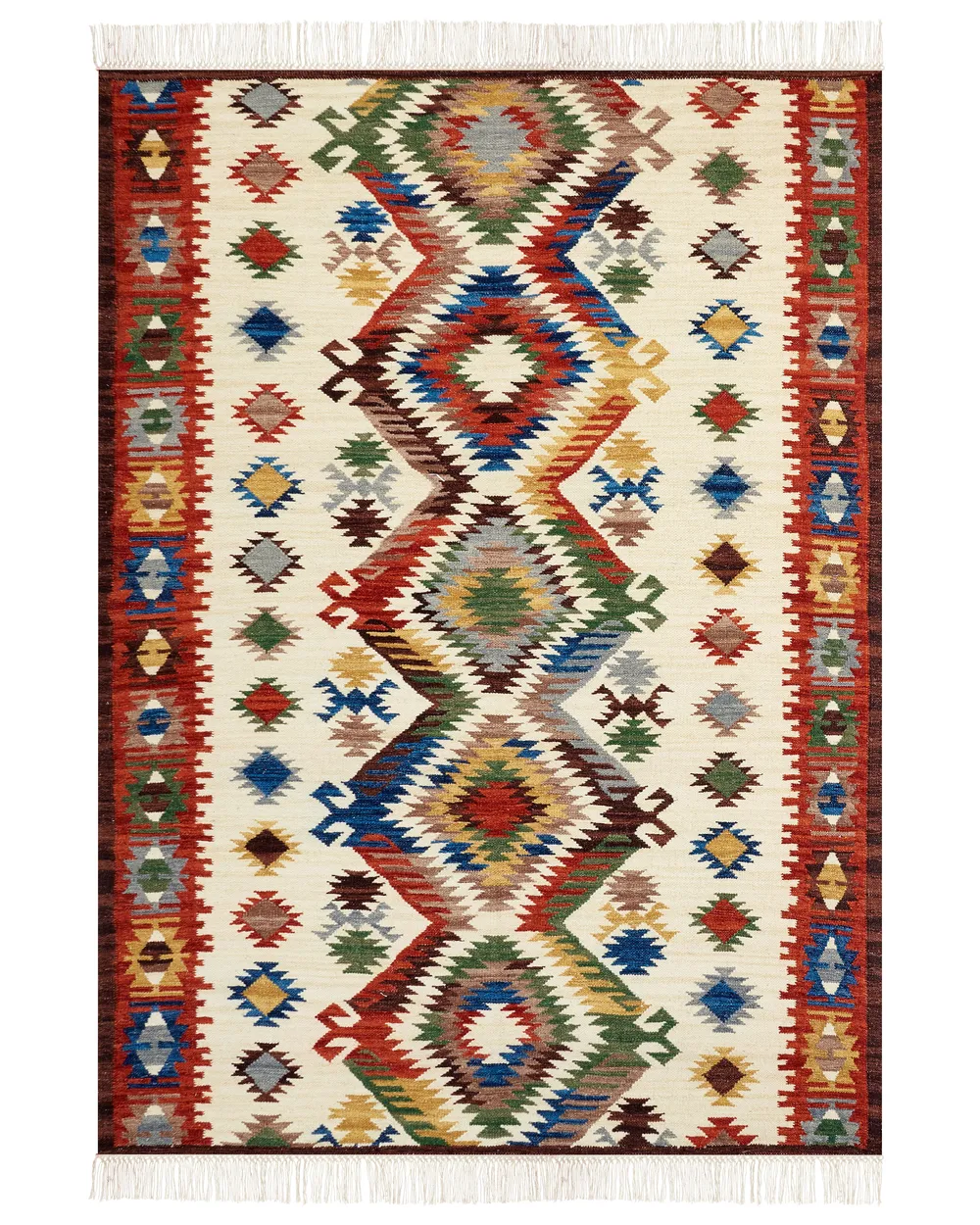 ARUGYTEI Großer Wohnzimmer Teppich 200x300 Cm – Retro Terracotta Orange Waschbar Anti-Rutsch