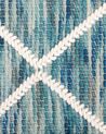 Teppich Wolle blau 160 x 230 cm Kurzflor BELENLI_750424