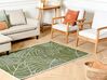 Bavlnený koberec 140 x 200 cm zelený SARMIN_854480