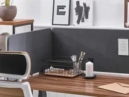 Desk Screen WALLY 120 x 40 cm Dark Grey_1041404