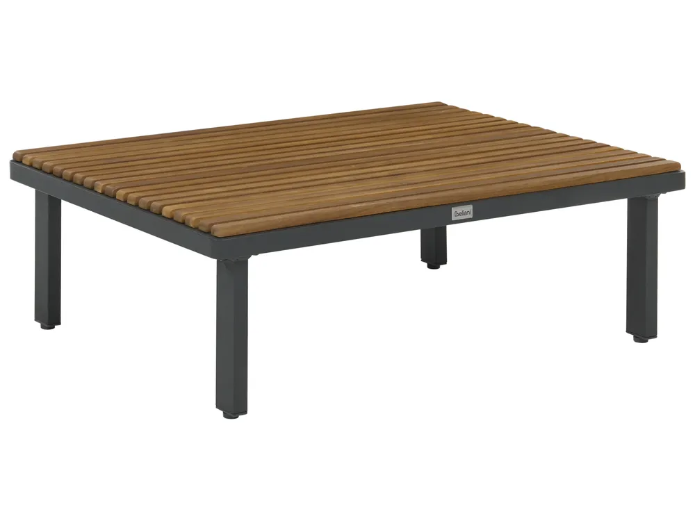 Masă de cafea pentru grădină FIVIZZANO 70 cm 90 cm Lemn de acacia Gri închis