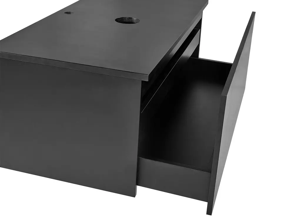 Wall Mounted Vanity Unit ALZIRA 80 cm Black_935042