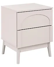 2 Drawer Bedside Table BOULIA Light Beige_1168883