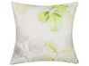 Conjunto 2 almofadas decorativas brancas com folhas verdes 45 x 45 cm PEPEROMIA_799562