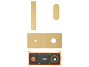 rubinetto miscelatore da parete per lavabo DICHATO Ottone Oro_995790