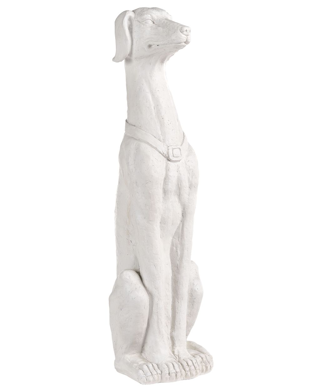 Statua da giardino CHART Cane 83 cm Bianco