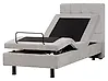 Cama ajustable Tela DUKE 80 x 200 cm Gris claro