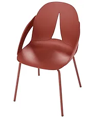 Set of 2 Garden Chairs BOLGHERI Red_1182957