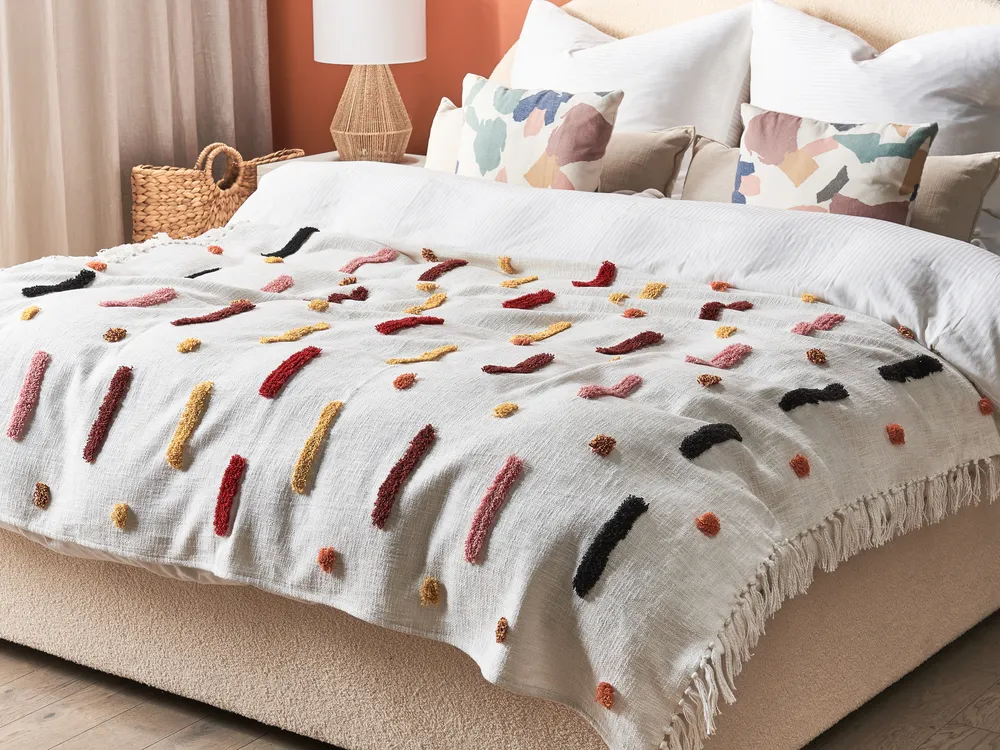 Blanket ALAPPUZHA Cotton 130 x 180 cm White