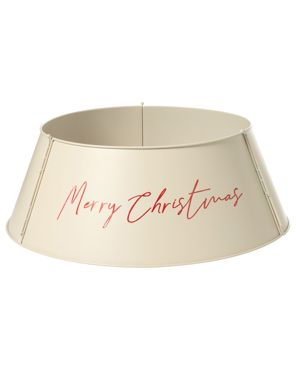Weihnachtsbaumkragen IMATRA 65 cm Metall Beige
