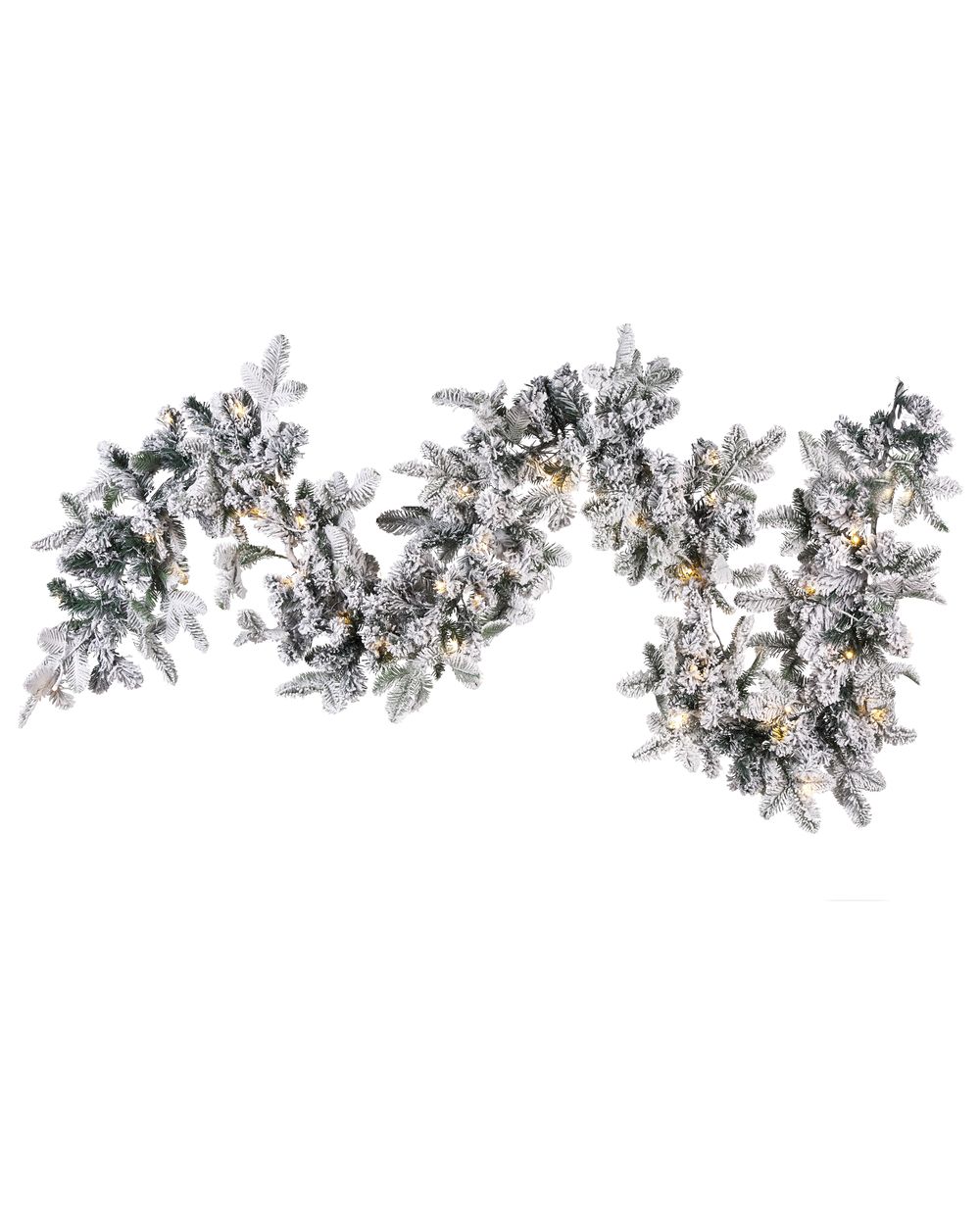 Guirlanda de Natal com neve LED SUNDO 270 cm Branco