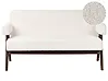 Sofa 2 Seater TAMRE Boucle Off-White/ Dark Brown