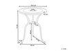 Table de bistrot de jardin en métal ø 61 cm blanc DASCIO_931782