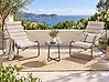 Ensemble de salon de jardin avec table 2 places PASTO Métal Gris foncé