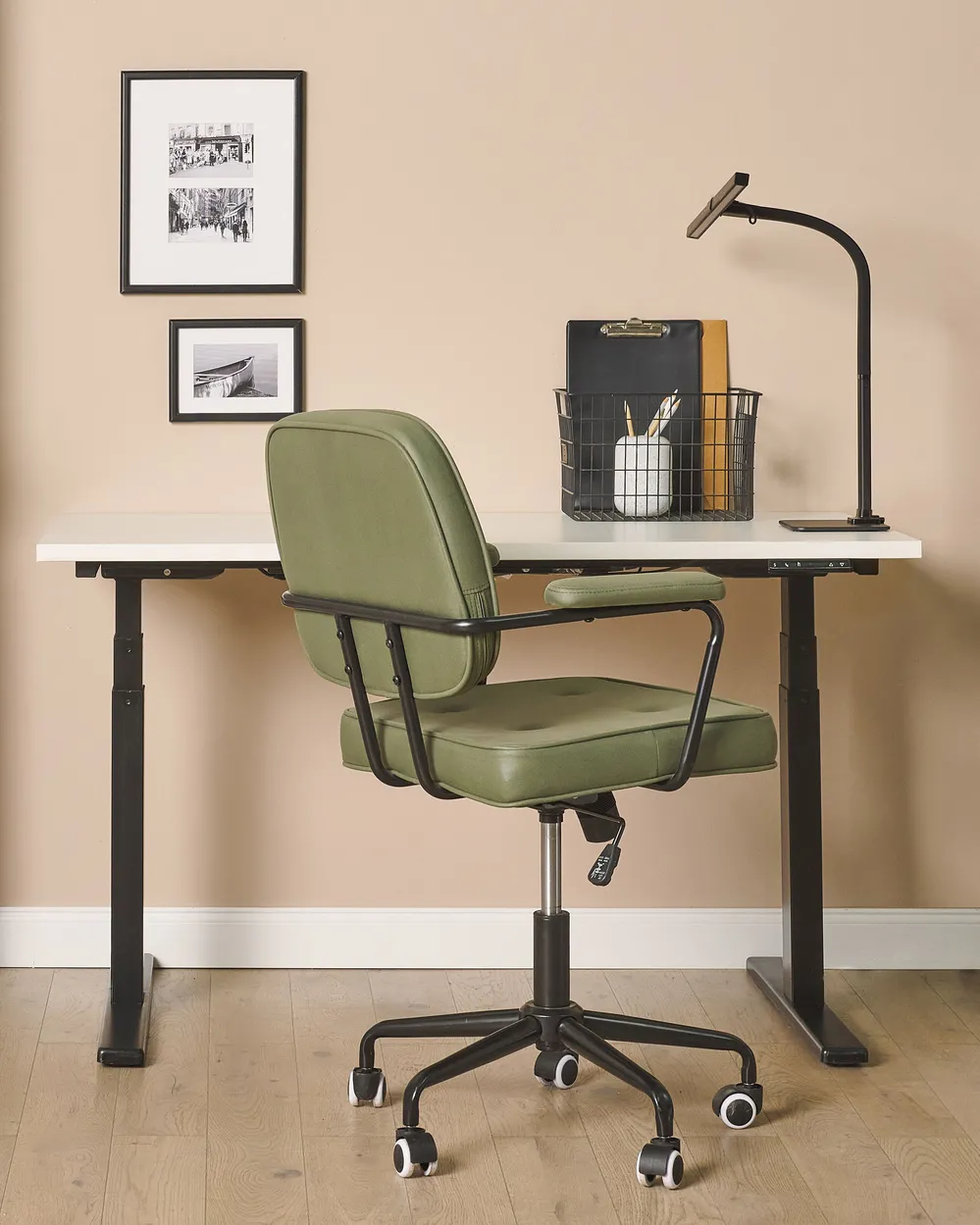 LED Desk Lamp KOURIS with Motion Sensor Metal Black_873107