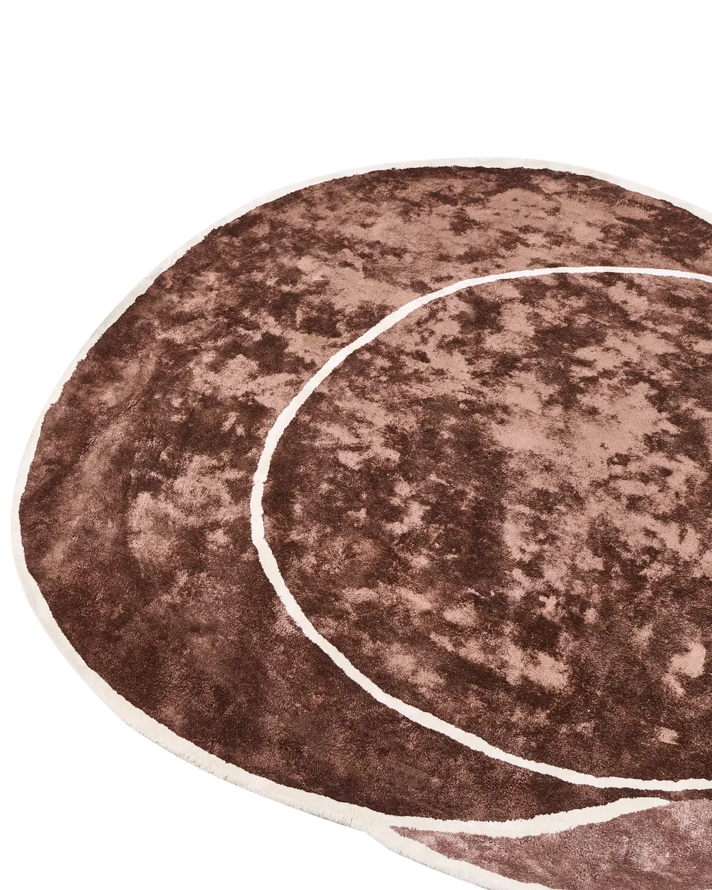 Tappeto KANRACH Marrone 200 x 200 cm Viscosa_1004933