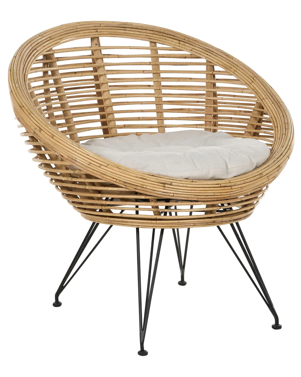 Krzesło ogrodowe MARATEA Rattan Naturalny