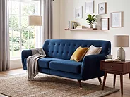 Sofa dla 3 osób BODO Welur Granatowy_1150862