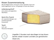 Garten Ecksofa 5-Sitzer LORETELLO Beige_862835