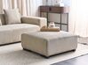 Ottoman en velours côtelé beige LUNGO_898448