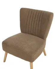 Poltrona VAASA Bouclé Marrone_913916