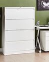 4 Drawer Metal Storage Cabinet White HALITE_929541