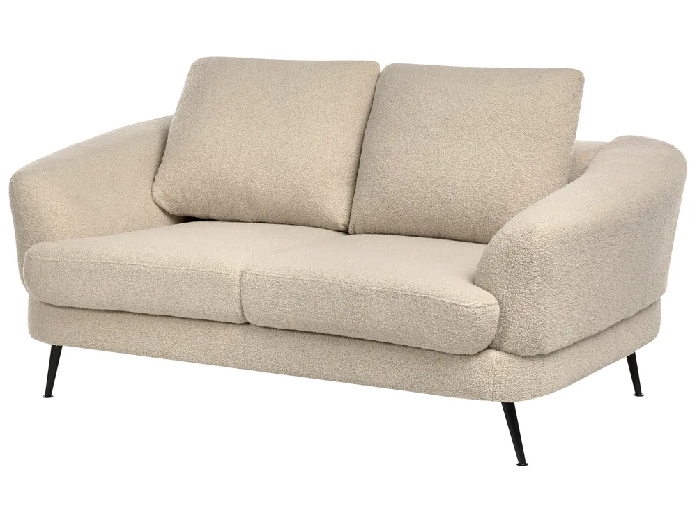 Living Room Set 3 Seater KJAER Boucle Light Beige_1006771