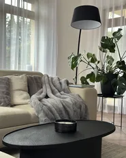 Floor Lamp BENUE Metal Black_894464