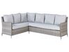 9 Seater PE Rattan Garden Sofa Set Grey LACONA_918362