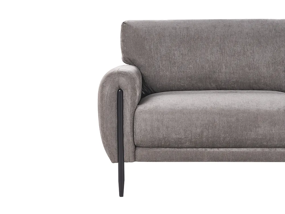 Sofa 3-Sitzer SKARO Chenillegewebe Taupe_1156591