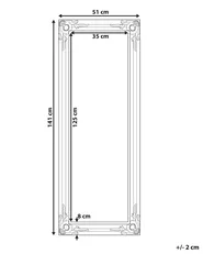 Wall Mirror VARS 51 cm 141 cm White_757585