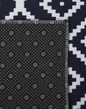 Runner Rug 80 x 300 cm Black and White KARUNGAL_831536