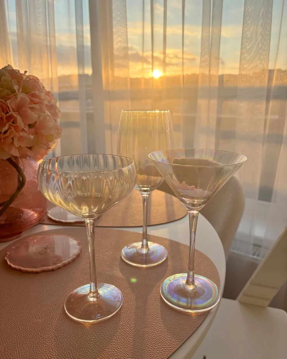 Set of 4 Champagne Saucers MORGANITE 300 ml Transparent_967665