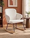 Rocking Chair VIKEN Fabric Off-White
