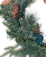 Wieniec świąteczny LED KAMERUN 60 cm Zielony_881178