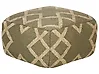 Pouffe GOPI Jute Green
