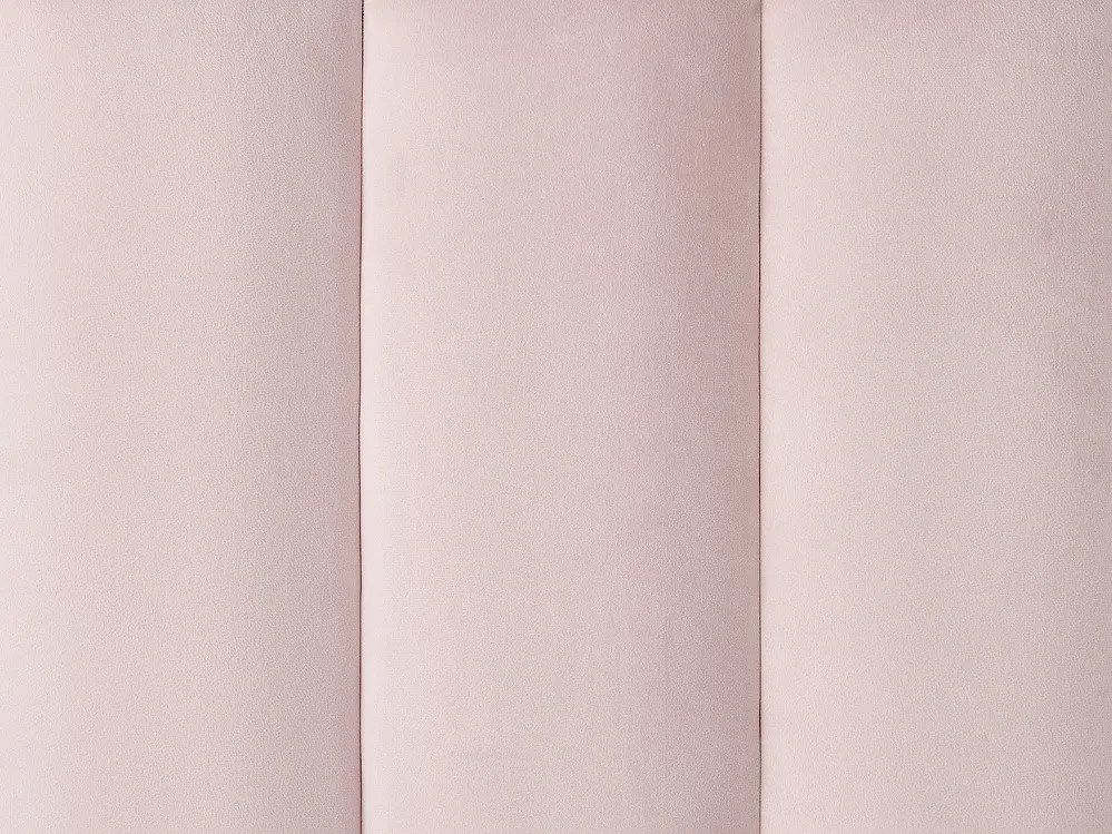 Łóżko Welur MIRIBEL 180 x 200 cm Pastelowy róż_870562