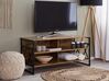 Mueble TV madera oscura/negro CARLISLE_757205