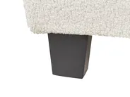 Bed without Headboard Boucle ROANNE 140 x 200 cm (EU Double) Light Beige_903083