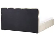 Ottoman Bed NOYON Fabric Taupe 160 x 200 cm (EU King Size)_1056084