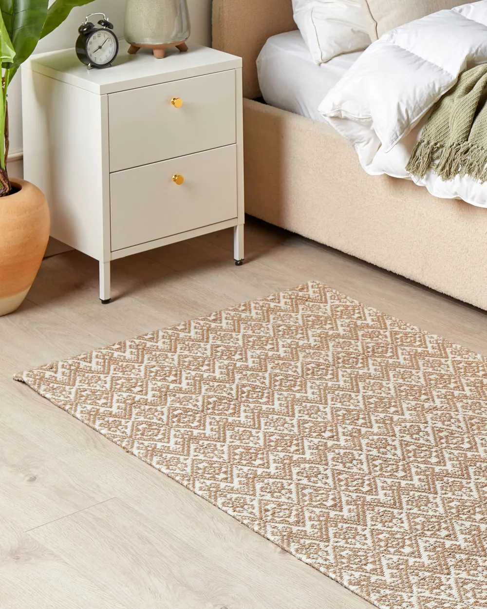 Rug ATIMA Beige 80 x 150 cm Jute