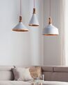 Metal Pendant Lamp White MACKENZIE_747051