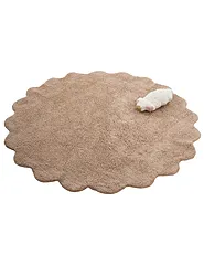 Tappeto per bambini ANEGUNDI  Marrone chiaro ø 120 cm Cotone con cuscino_1154912